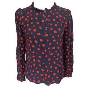 LOFT POLKA-DOT BLOUSE SIZE S